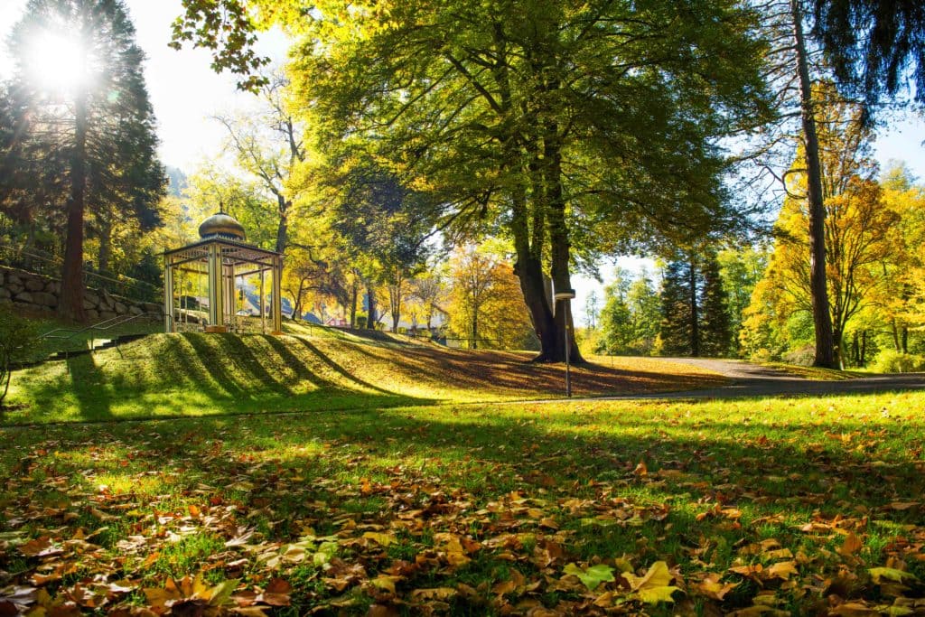 Bad Wildbad Kurpark in der Nähe des Wellnesshotels im Schwarzwald