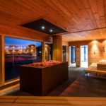 Finnische Sauna mit Aufgussofen im Wellness Mokni's Palais Hotel & SPA
