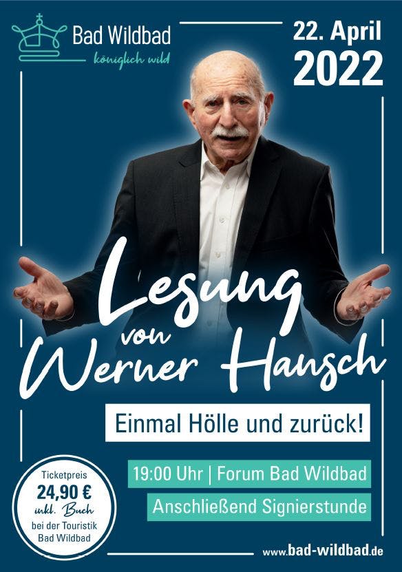 Werner Hansch Lesung in Bad Wildbad im Schwarzwald