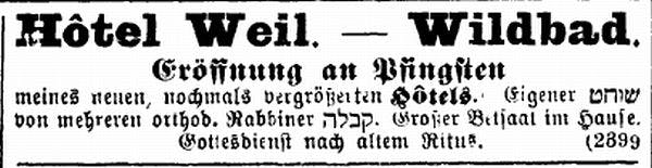 Stadtspaziergang auf jüdischen Spuren in Bad Wildbad