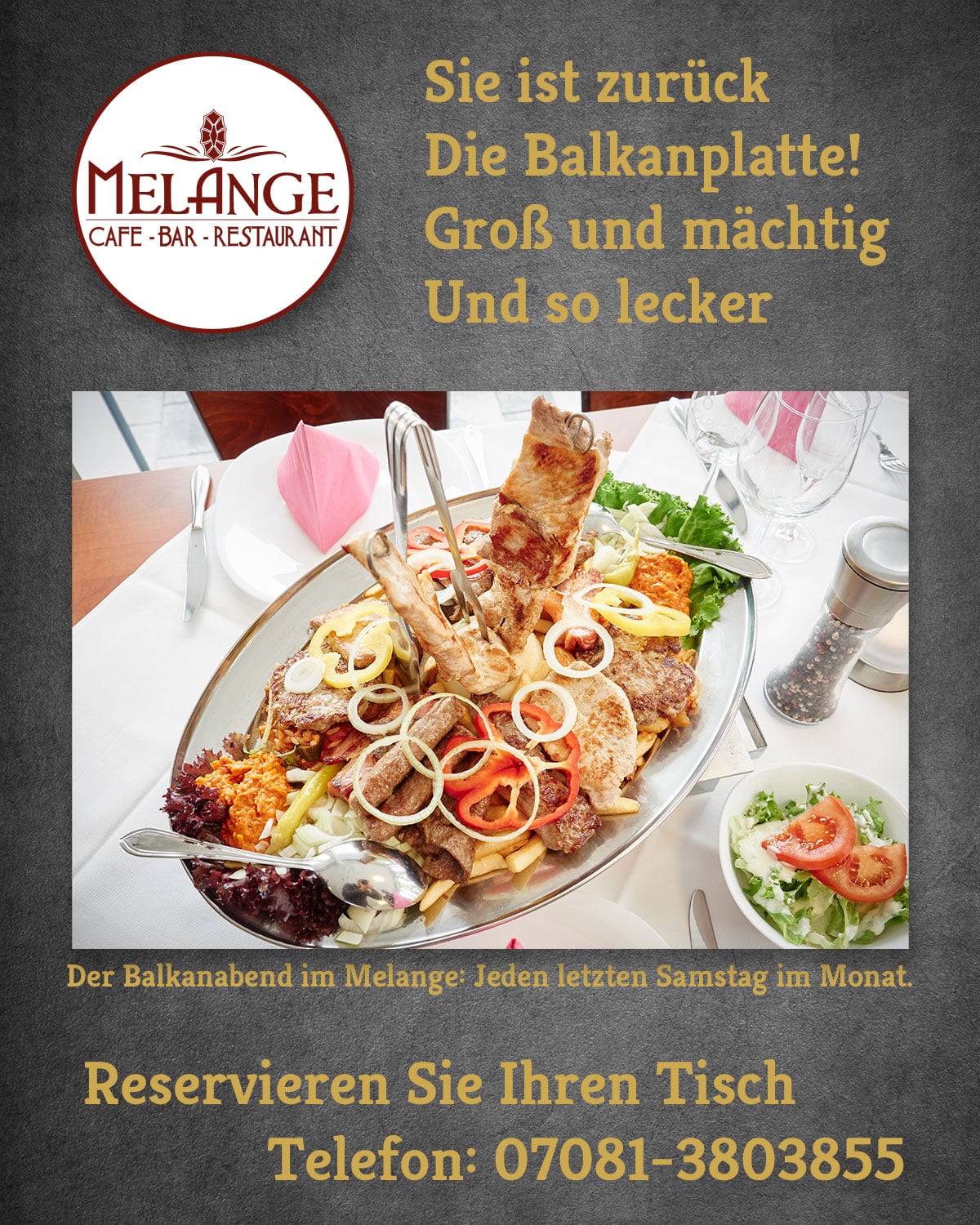 Balkan Abend Restaurant Melange
