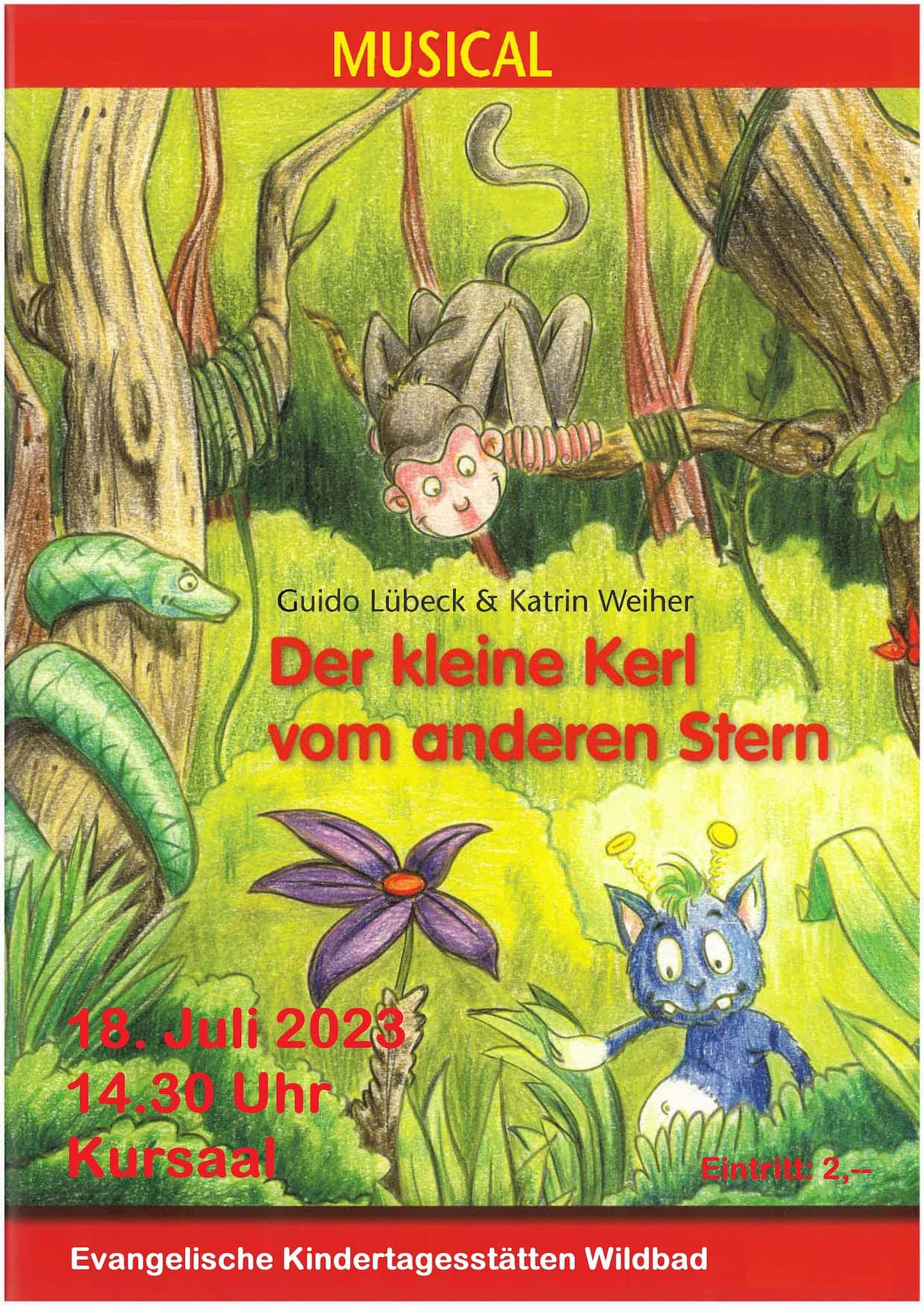 Musical "Der kleine Kerl vom anderen Stern" von Guido Lübeck, Katrin Weiher