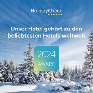 Holidaycheck Special Award 2024 Wellnesshotel im Schwarzwald