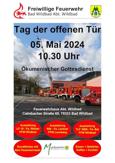 Tag der offenen Tür Feuerwehr Bad Wildbad