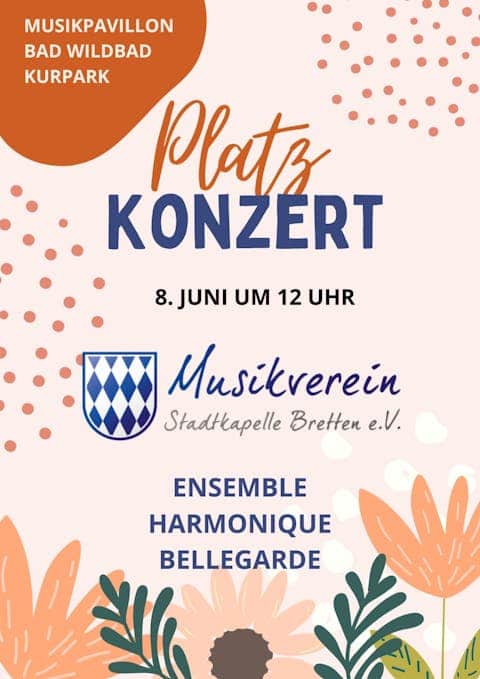Platzkonzert mit der Stadtkapelle Bretten I Ensemble Harmonique aus Bellegarde 1