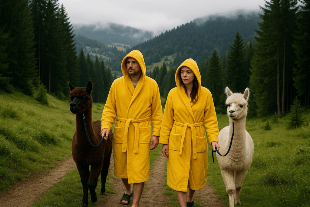 Alpaka Wanderung Schwarzwald