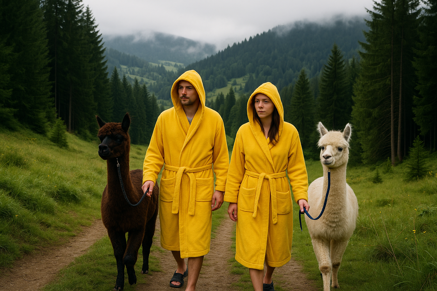 Alpaka Wanderung Schwarzwald