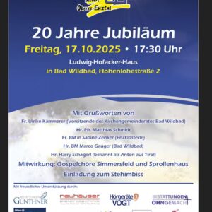 20j. Jubiläum Ambulanter Hospizdienst