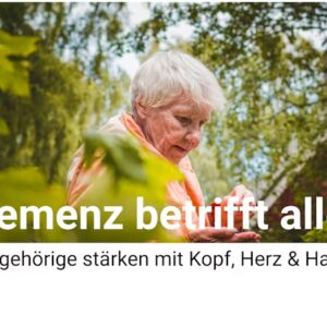 Podiumsgespräch "Demenz betrifft alle! - Angehörige stärken mit Kopf, Herz & Hand"