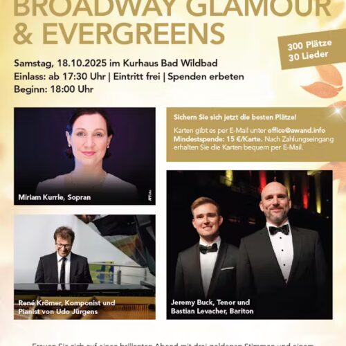 Großes Charity-Konzert - Broadway Glamour & Evergreens