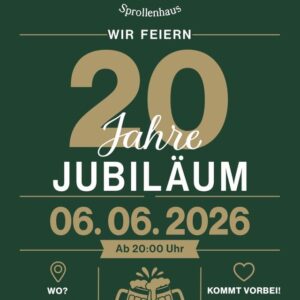 20 Jahre Jubiläumsfest 90 20 Jahre Jubiläumsfest