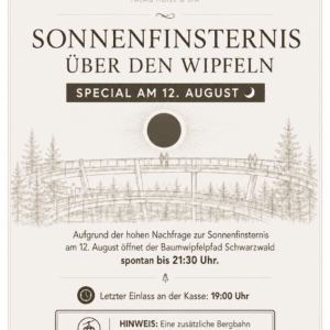 SONNENFINSTERNIS ÜBER DEN WIPFELN 2 Sonnenfinsternis Baumwipfelpfad Schwarzwald