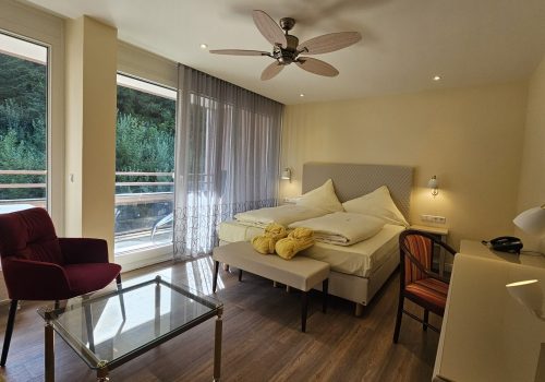 Badhotel Doppelzimmer Comfort mit Dusche zum Wald