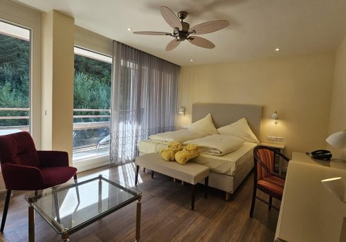 Badhotel 7 Badhotel Doppelzimmer Comfort mit Dusche zum Wald