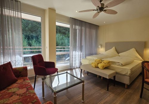 Badhotel 8 Badhotel Doppelzimmer Comfort mit Dusche zum Wald