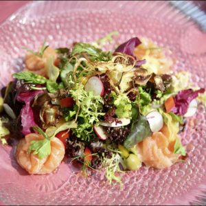 Frischer Garnelen Salat im Restaurant Rossini in Bad Wildbad